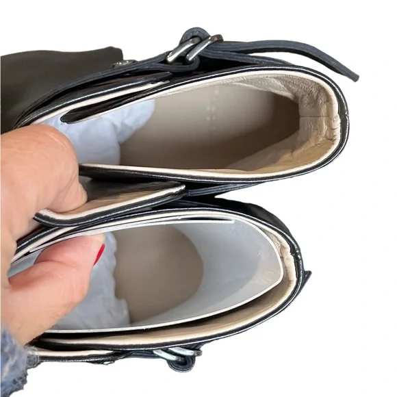 THEORY**DEMEURA NAPPA Black Strapped Bootie**US 8,9,10,11***$520 - Picture 7 of 12